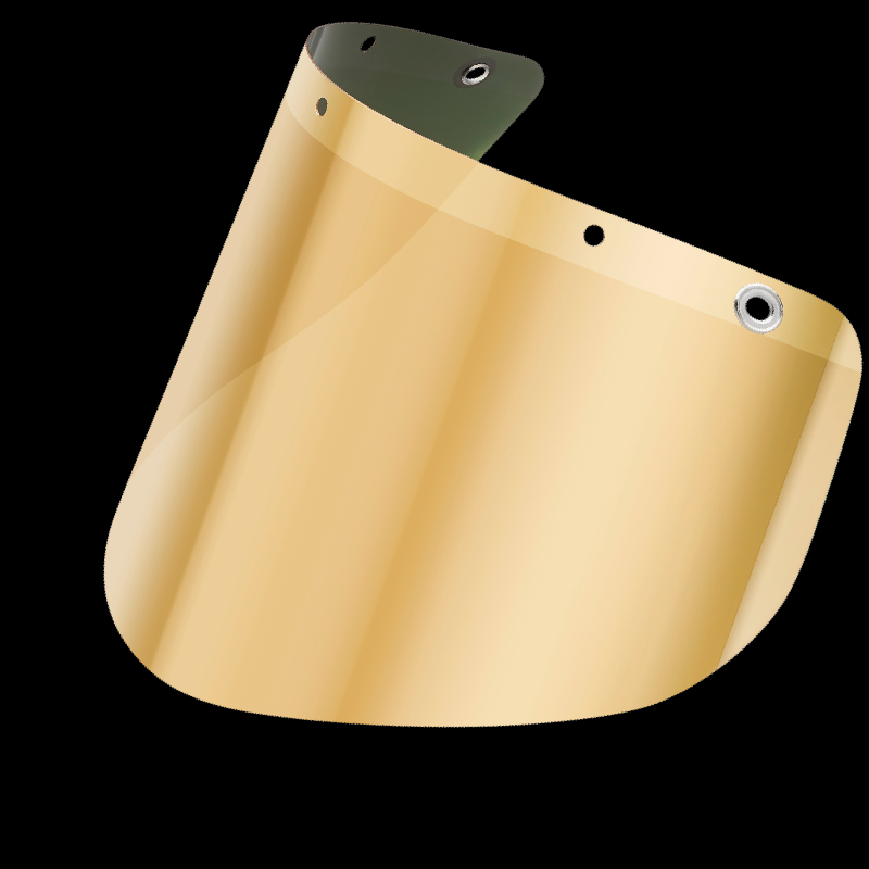 Visiera dorata/verde 4-5 GFKVI001-6